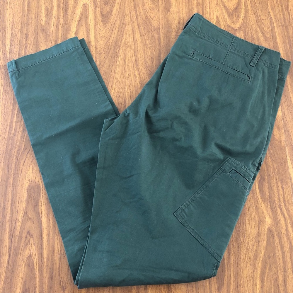 Olive cargo skinny pants